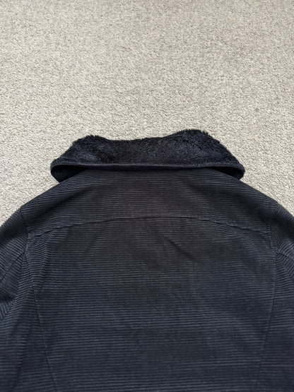 AW05 Undercover "Arts & Crafts" Black Corduroy Sherpa Jacket