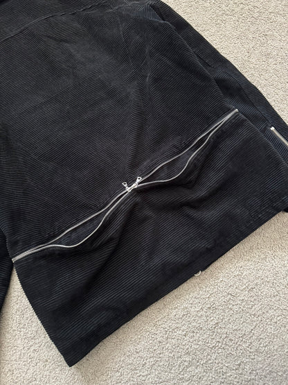 AW05 Undercover "Arts & Crafts" Black Corduroy Sherpa Jacket