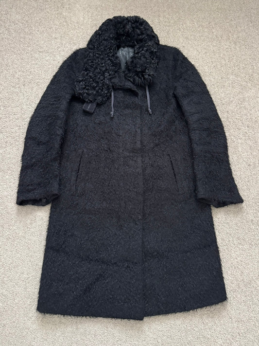 AW00 Helmut Lang Mohair Wool Long Astro Coat