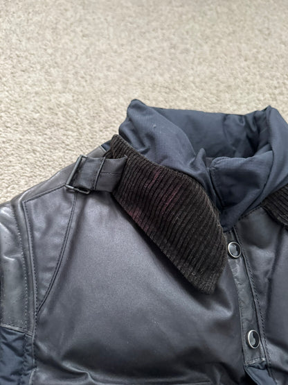 Mihara Yasuhiro Hybrid Nylon/Leather Down Puffer Jacket