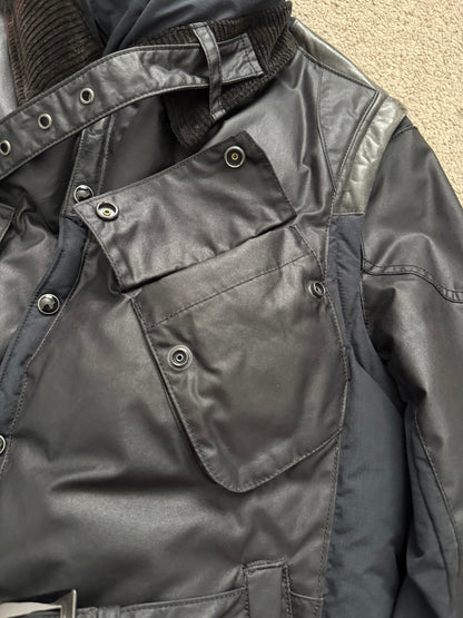 Mihara Yasuhiro Hybrid Nylon/Leather Down Puffer Jacket