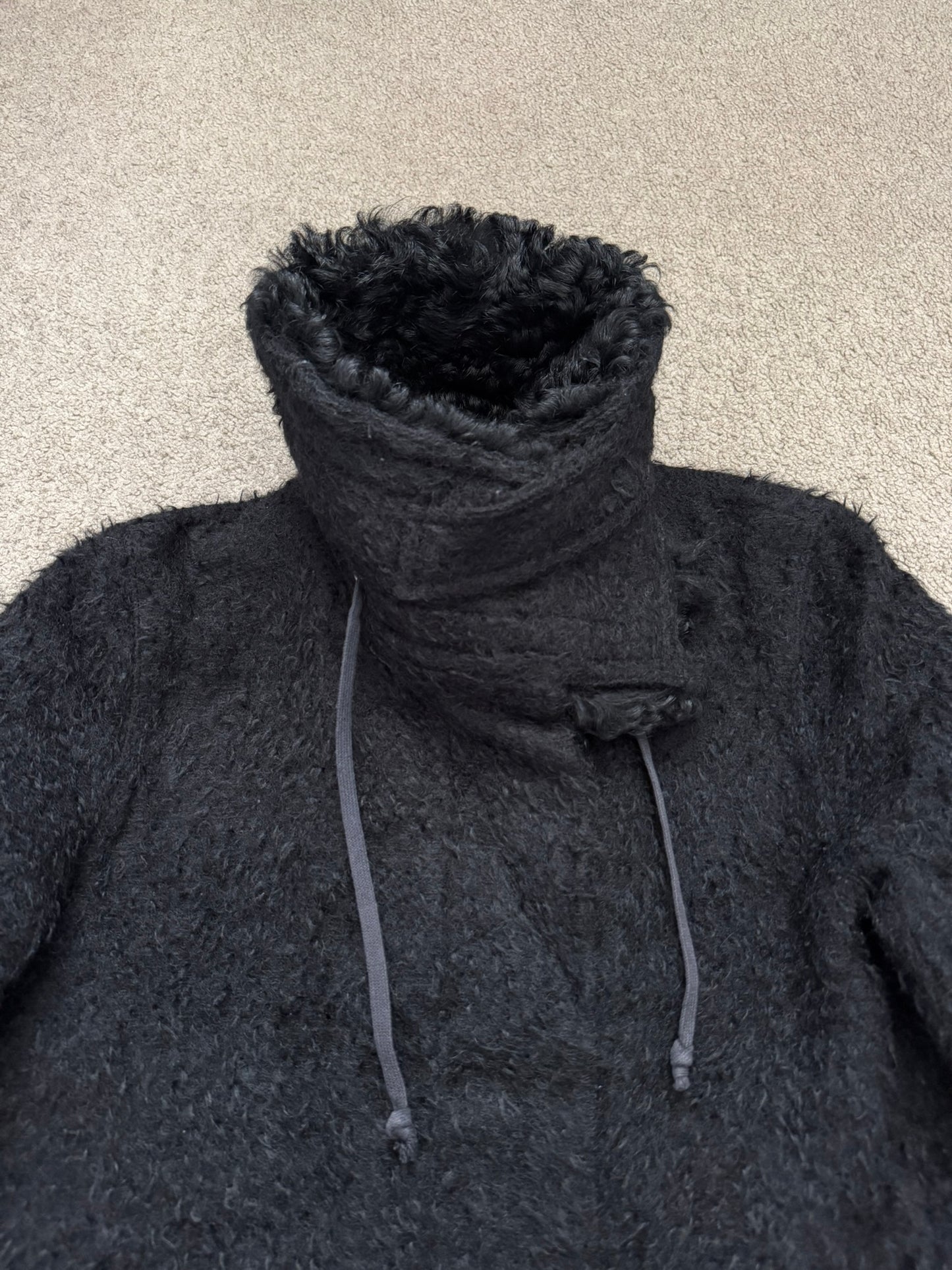 AW00 Helmut Lang Mohair Wool Long Astro Coat