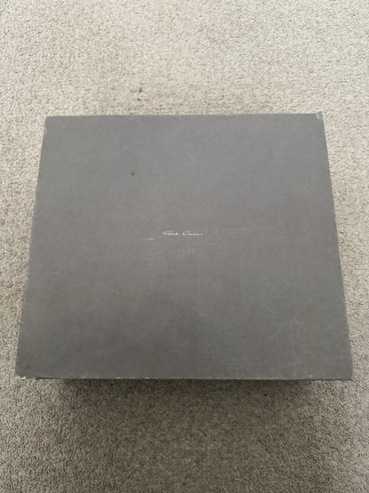 FW22 Rick Owens Mainline Dust Suede Geobasket High Top Sneakers