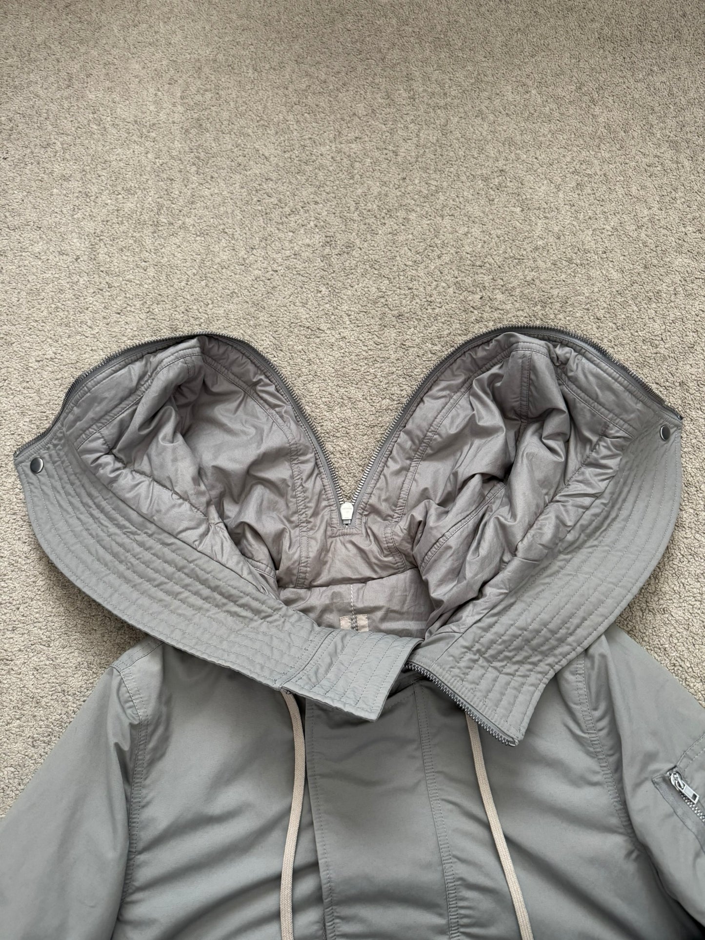 FW17 Rick Owens DRKSHDW Exploder Hooded Bomber Jacket