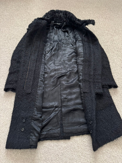 AW00 Helmut Lang Mohair Wool Long Astro Coat