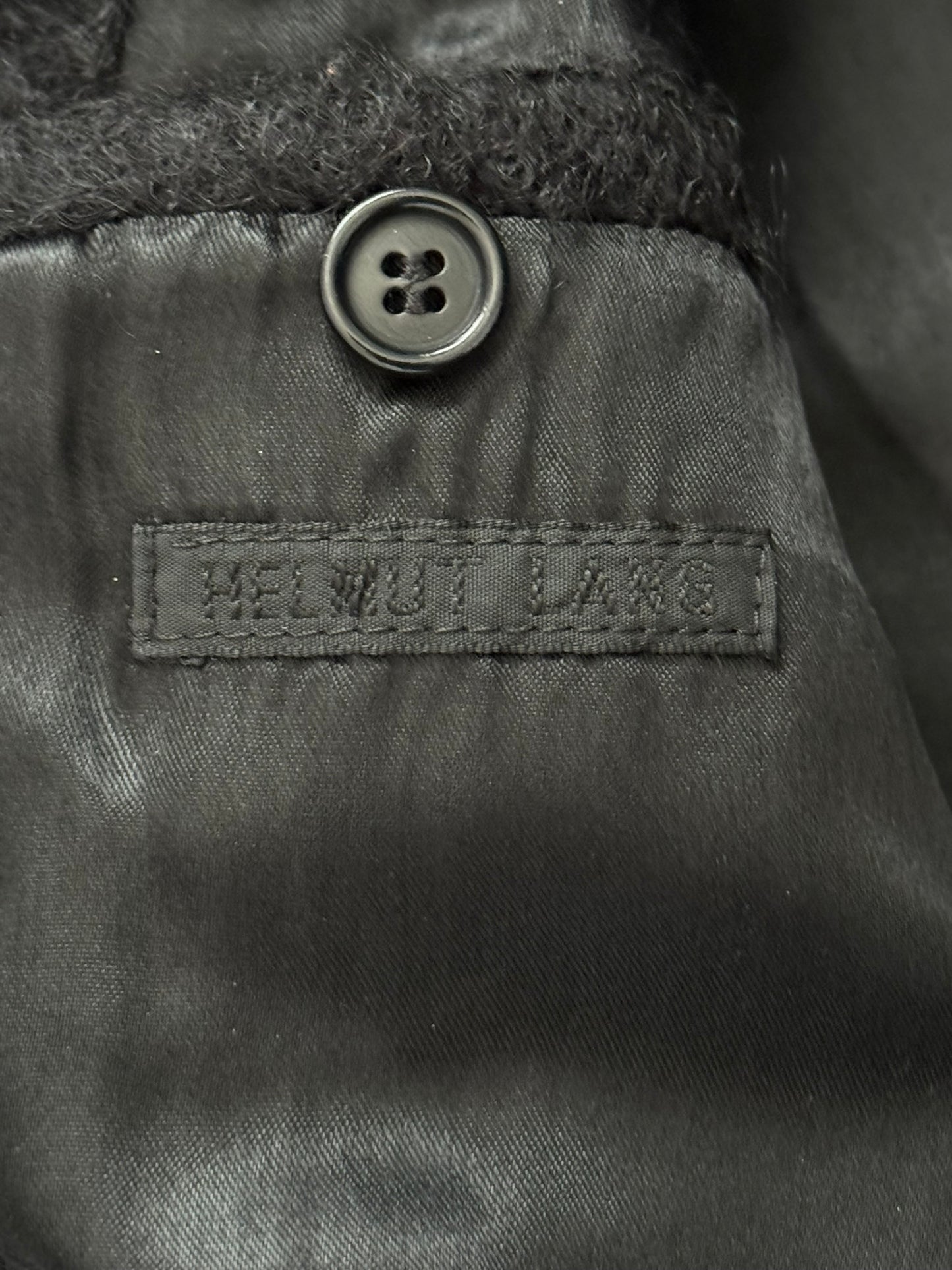 AW00 Helmut Lang Mohair Wool Long Astro Coat