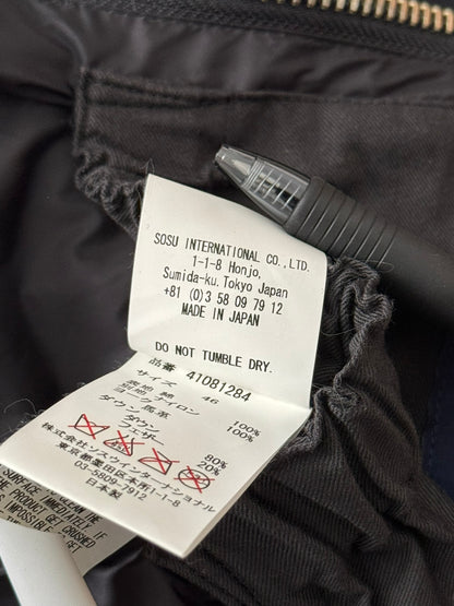 Mihara Yasuhiro Hybrid Nylon/Leather Down Puffer Jacket