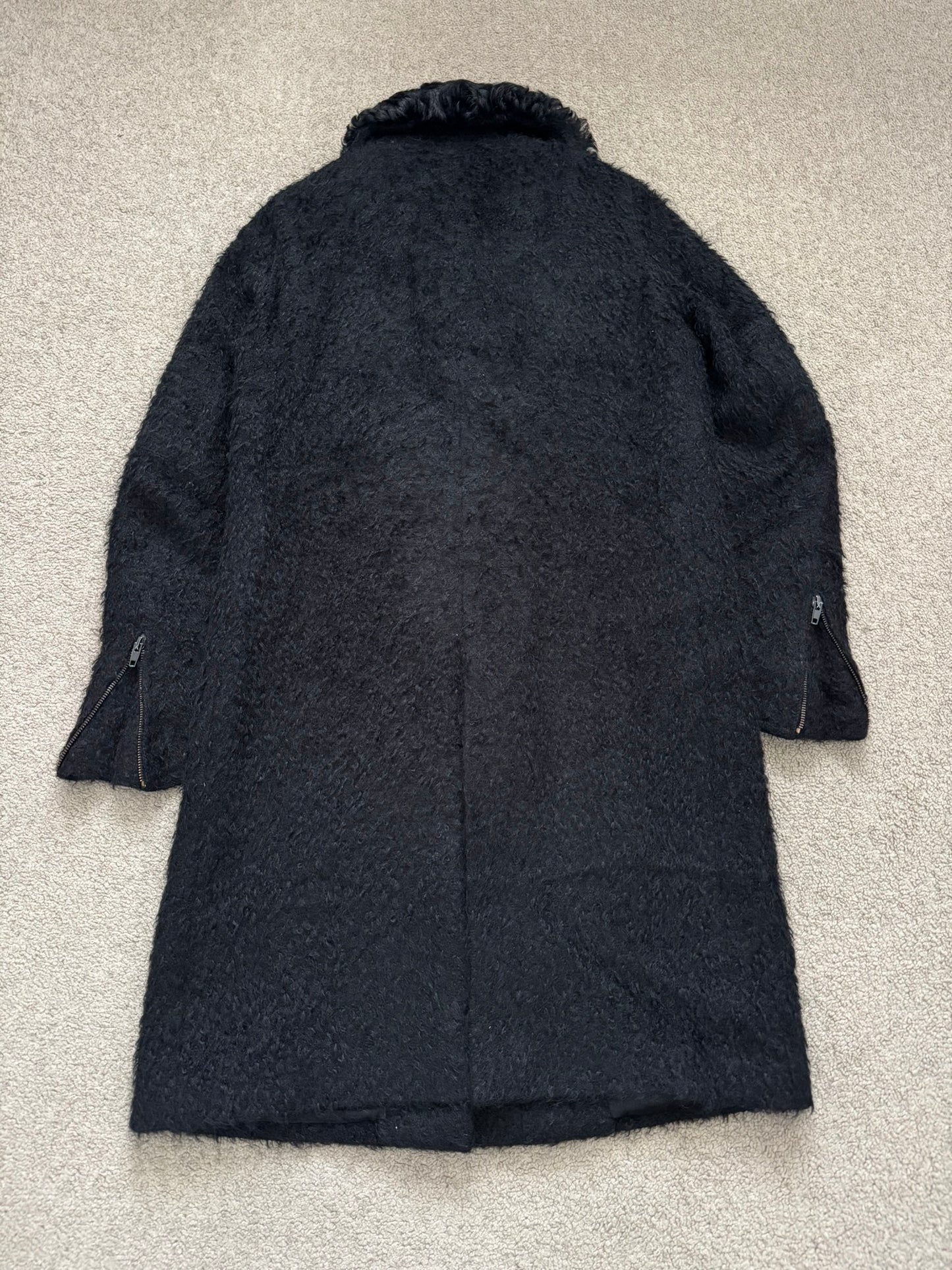 AW00 Helmut Lang Mohair Wool Long Astro Coat