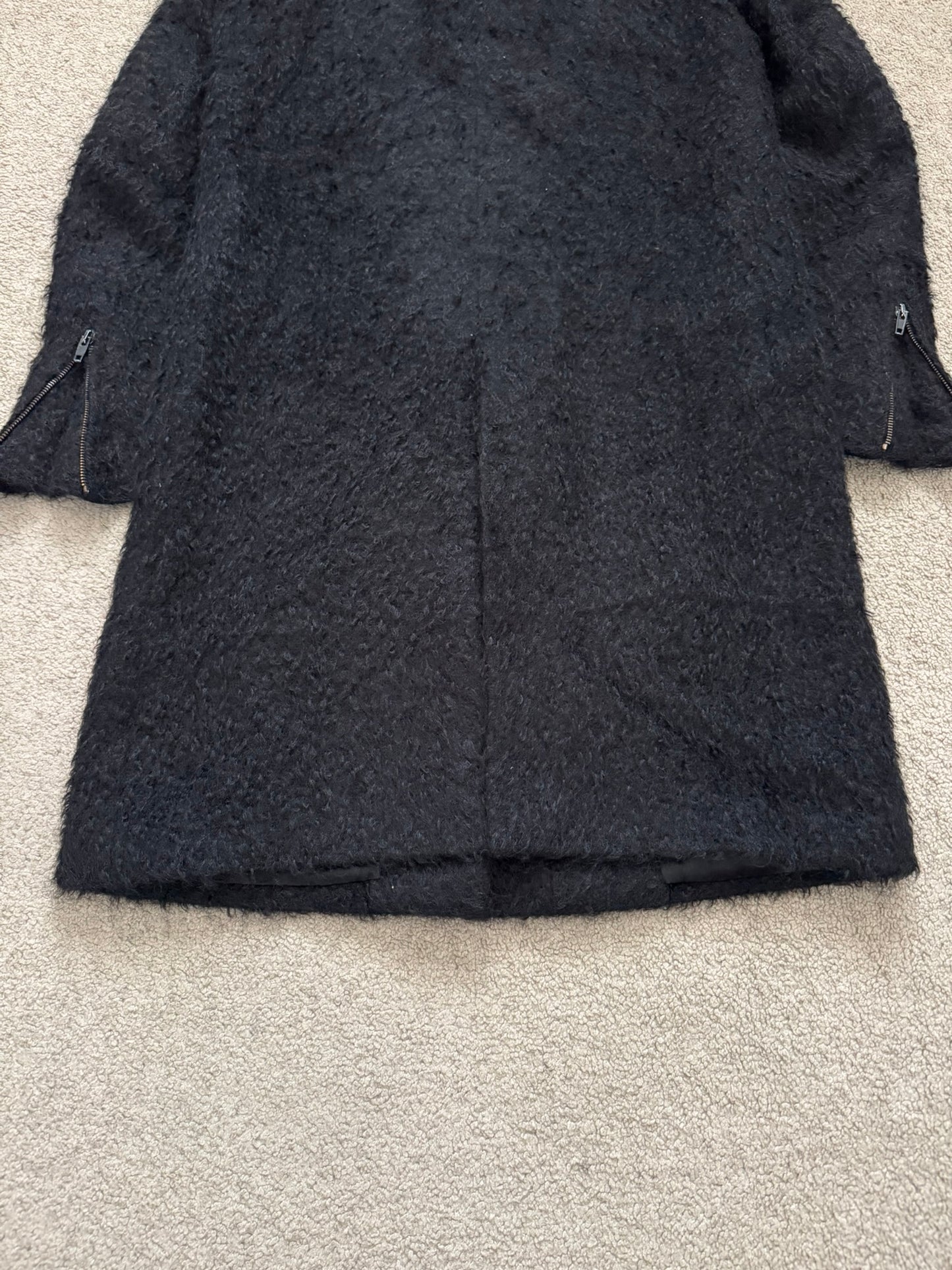 AW00 Helmut Lang Mohair Wool Long Astro Coat