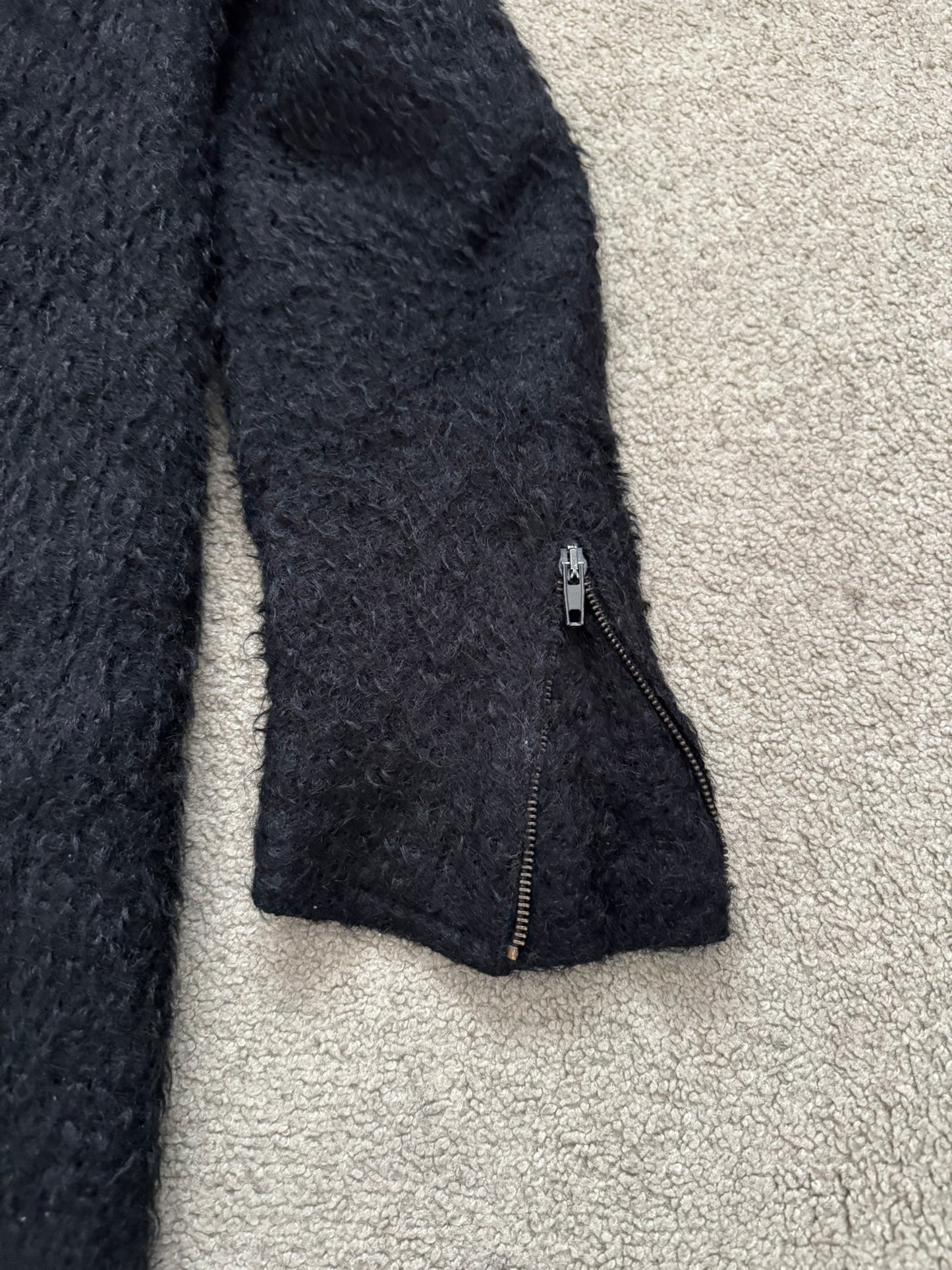 AW00 Helmut Lang Mohair Wool Long Astro Coat