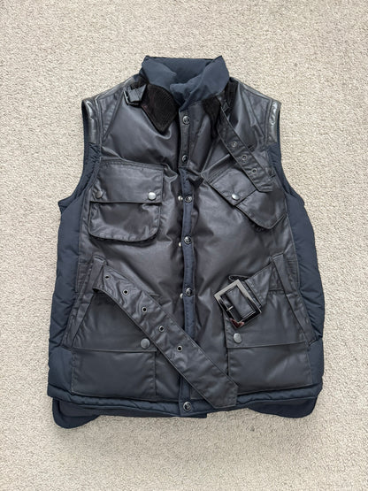 Mihara Yasuhiro Hybrid Nylon/Leather Down Puffer Jacket