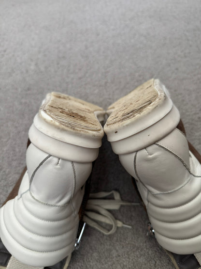 FW22 Rick Owens Mainline Dust Suede Geobasket High Top Sneakers