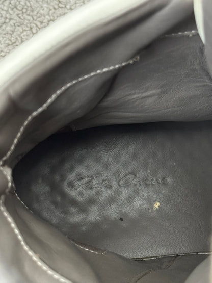 FW22 Rick Owens Mainline Dust Suede Geobasket High Top Sneakers
