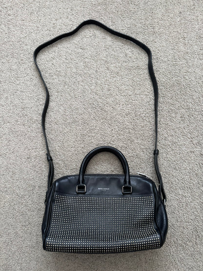 FW13 Saint Laurent by Hedi Slimane Studded Baby Duffle Leather Bag