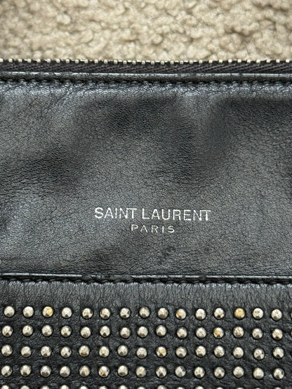 FW13 Saint Laurent by Hedi Slimane Studded Baby Duffle Leather Bag