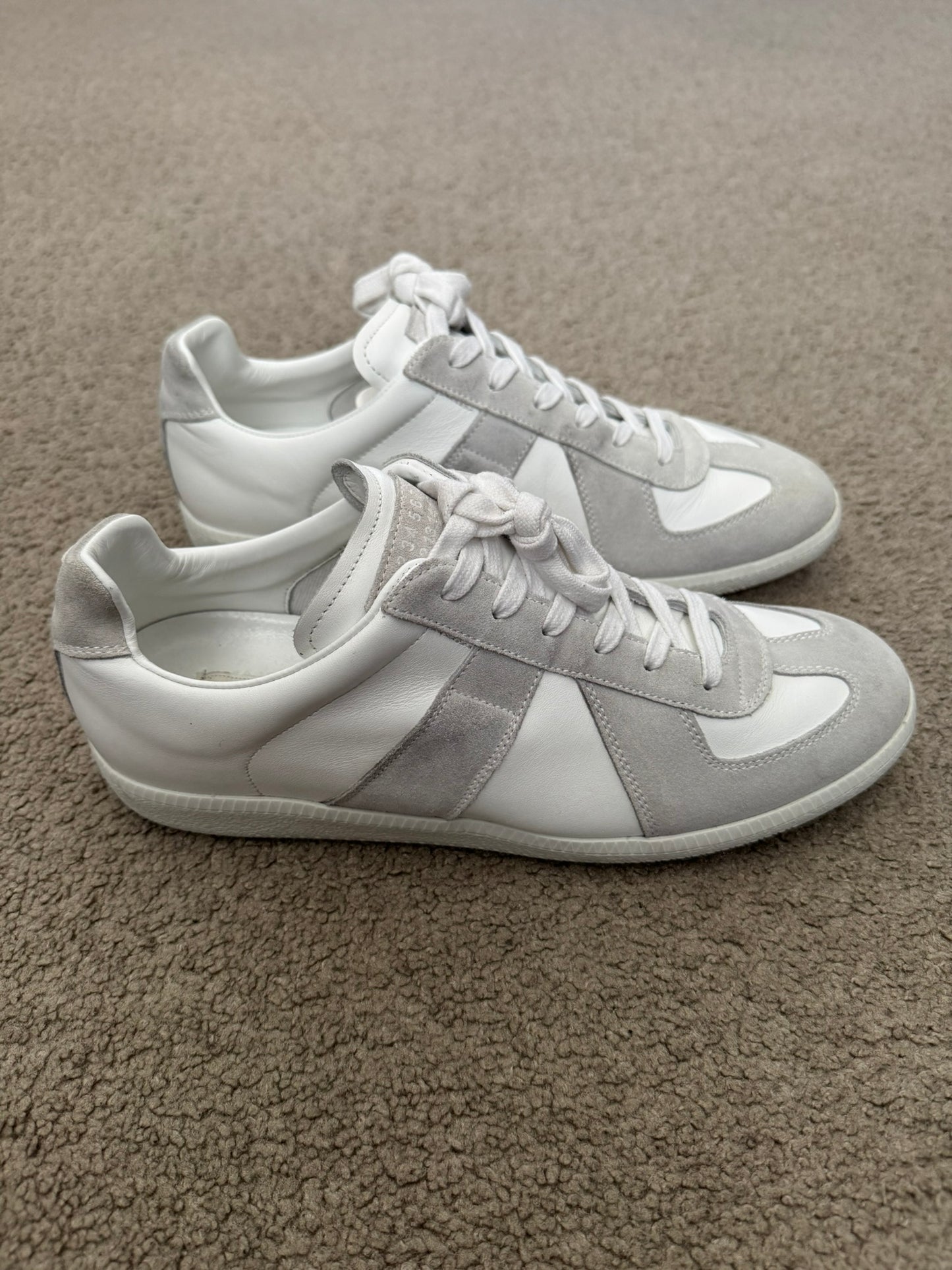 SS21 Maison Margiela Replica Triple White GAT Low Top Sneakers