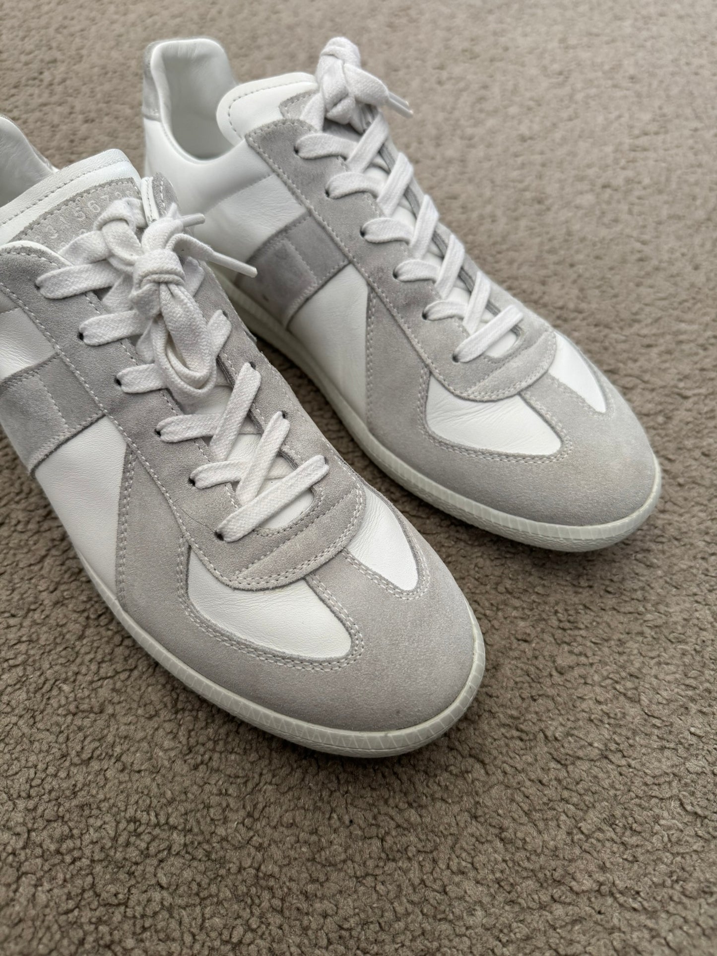 SS21 Maison Margiela Replica Triple White GAT Low Top Sneakers