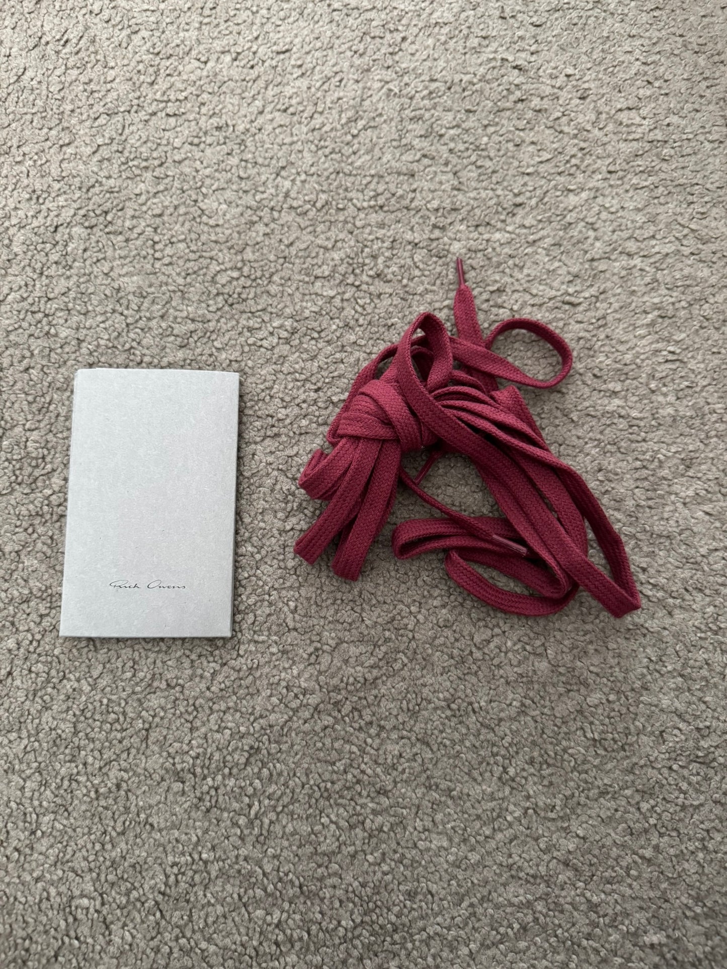 SS22 Rick Owens Mainline Carnelian Red & White Geobasket Sneakers