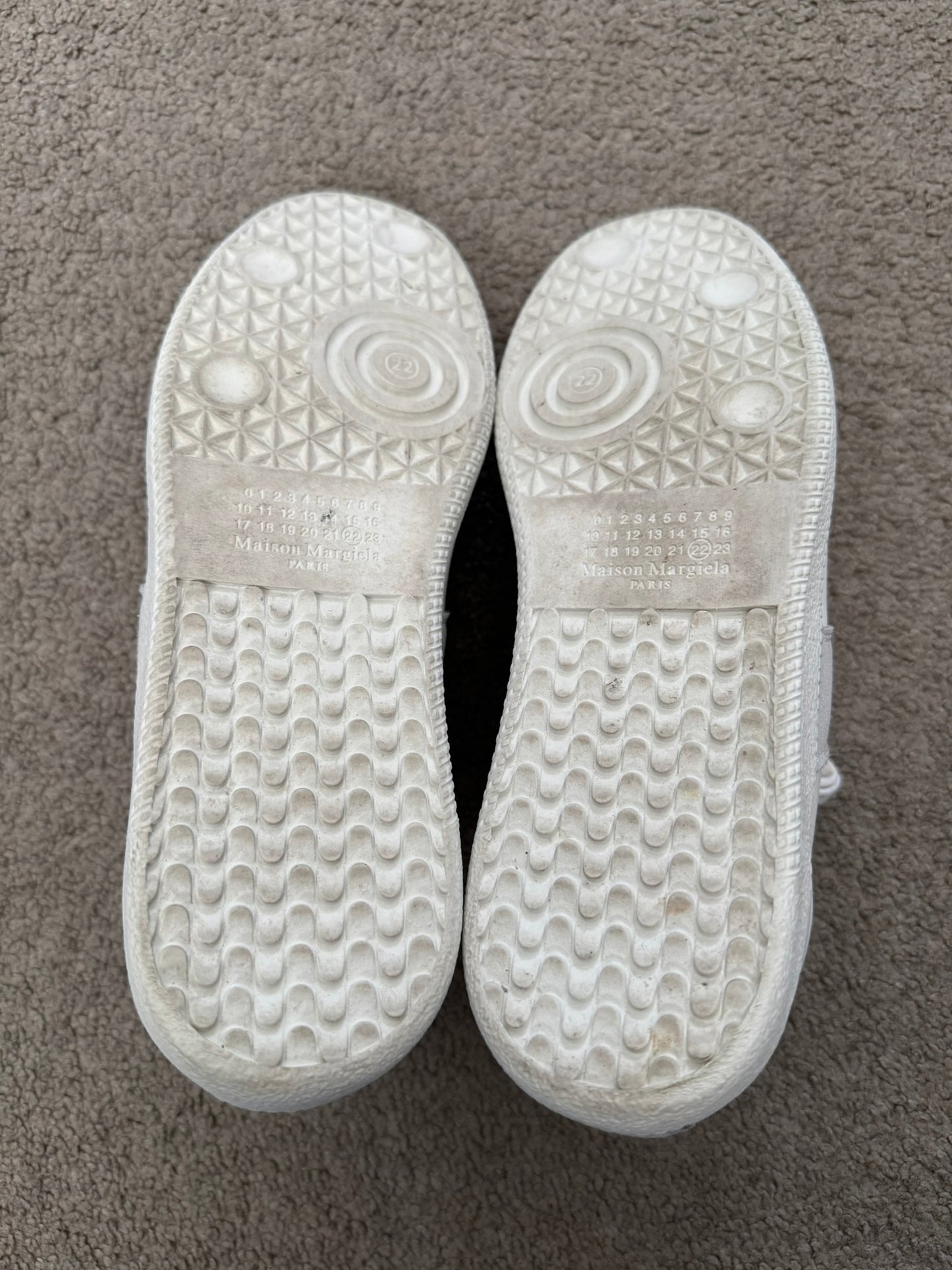 SS21 Maison Margiela Replica Triple White GAT Low Top Sneakers