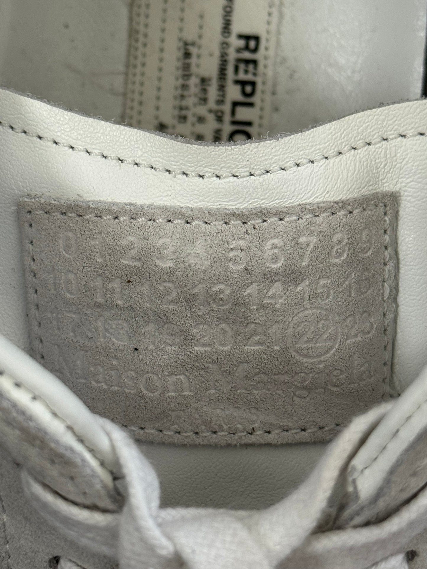 SS21 Maison Margiela Replica Triple White GAT Low Top Sneakers