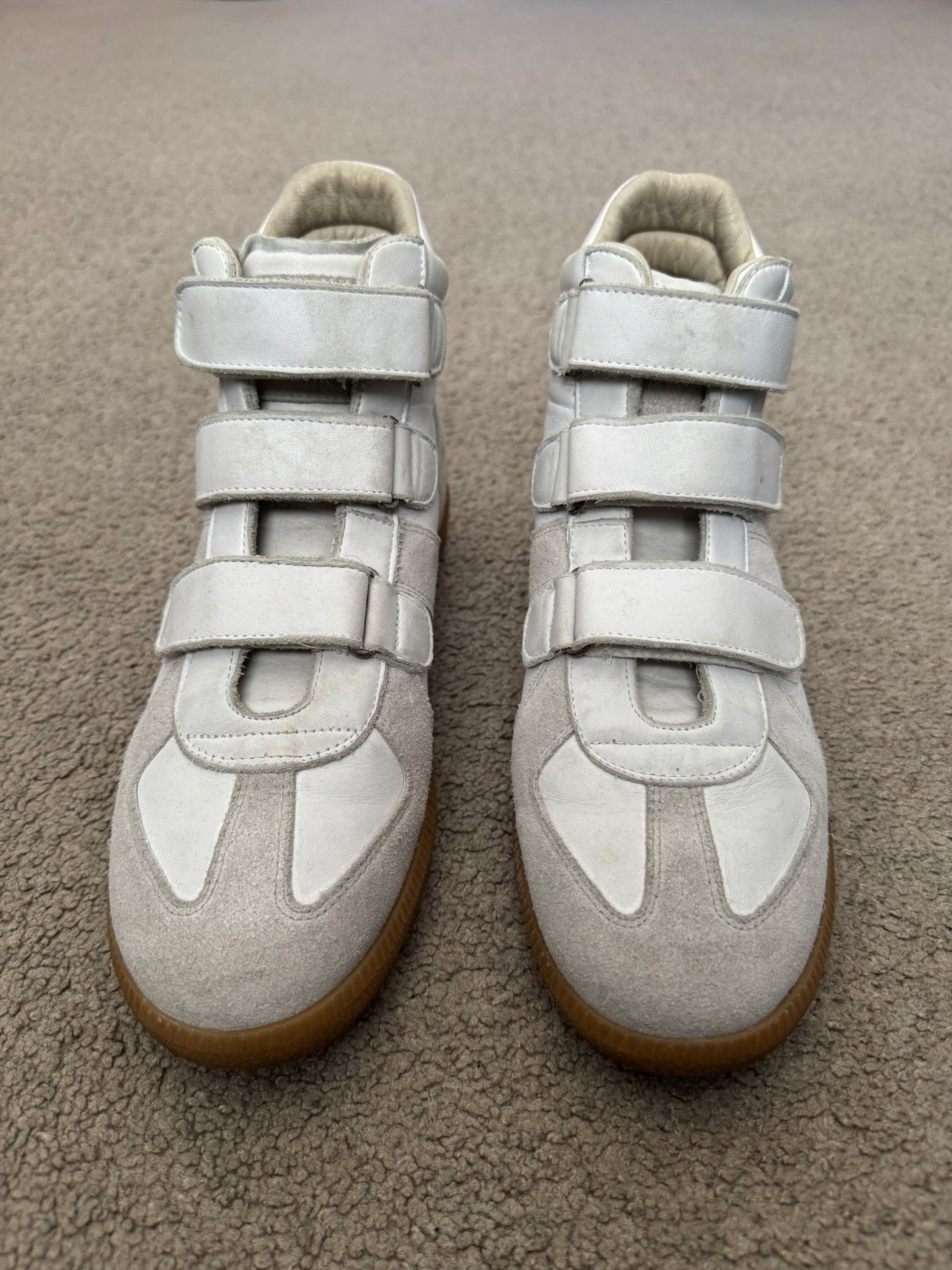 Maison Margiela Replica White/Gum GAT Velcro High Sneakers