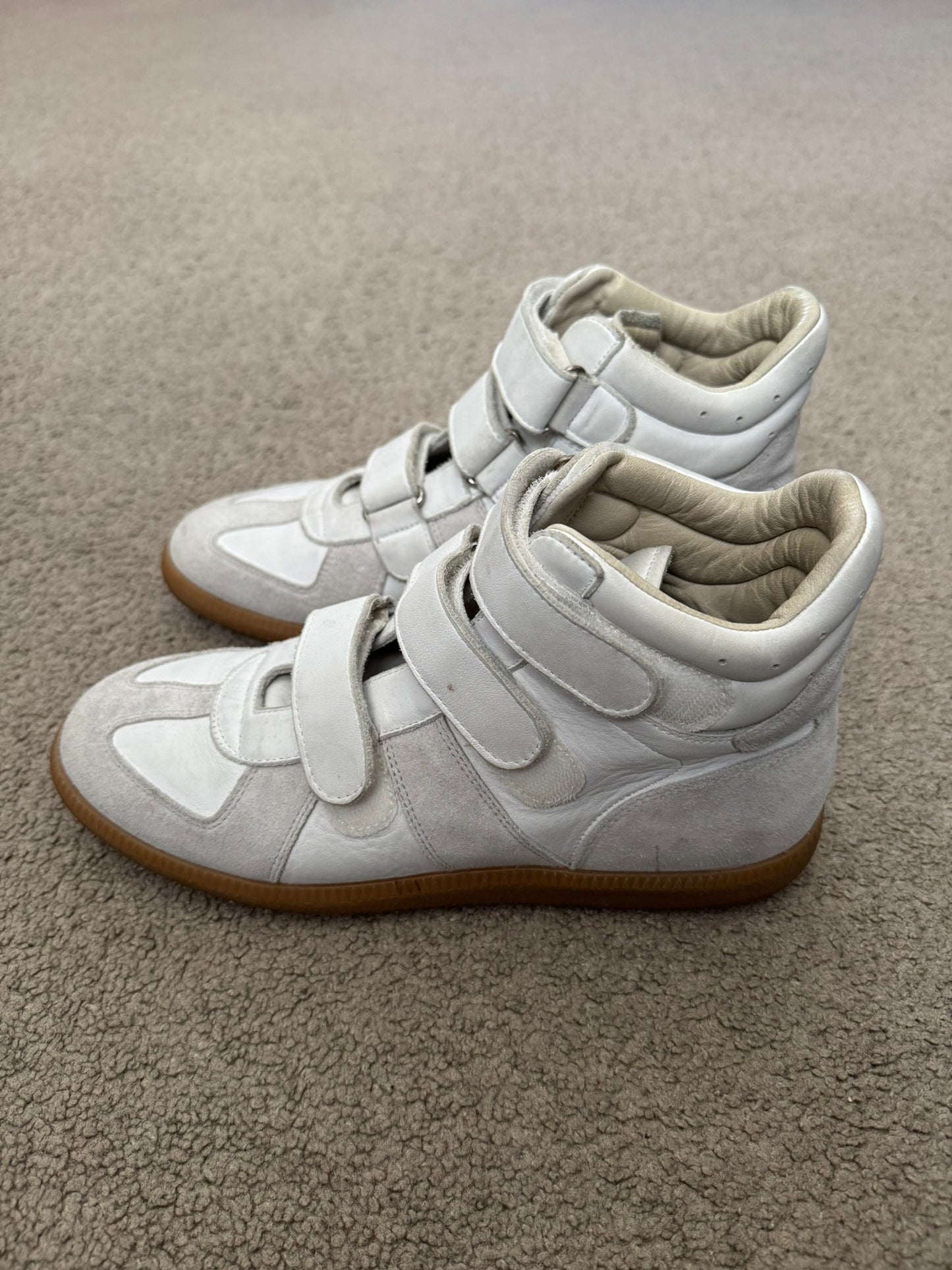 Maison Margiela Replica White/Gum GAT Velcro High Sneakers