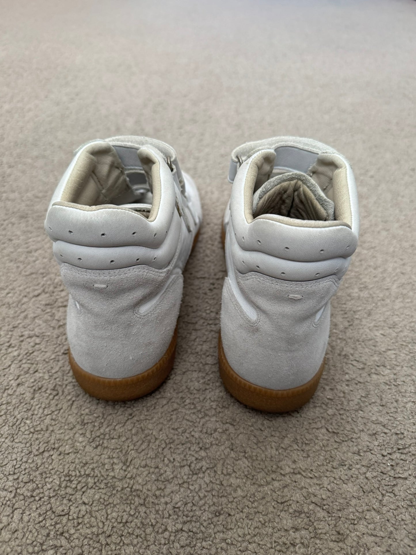 Maison Margiela Replica White/Gum GAT Velcro High Sneakers