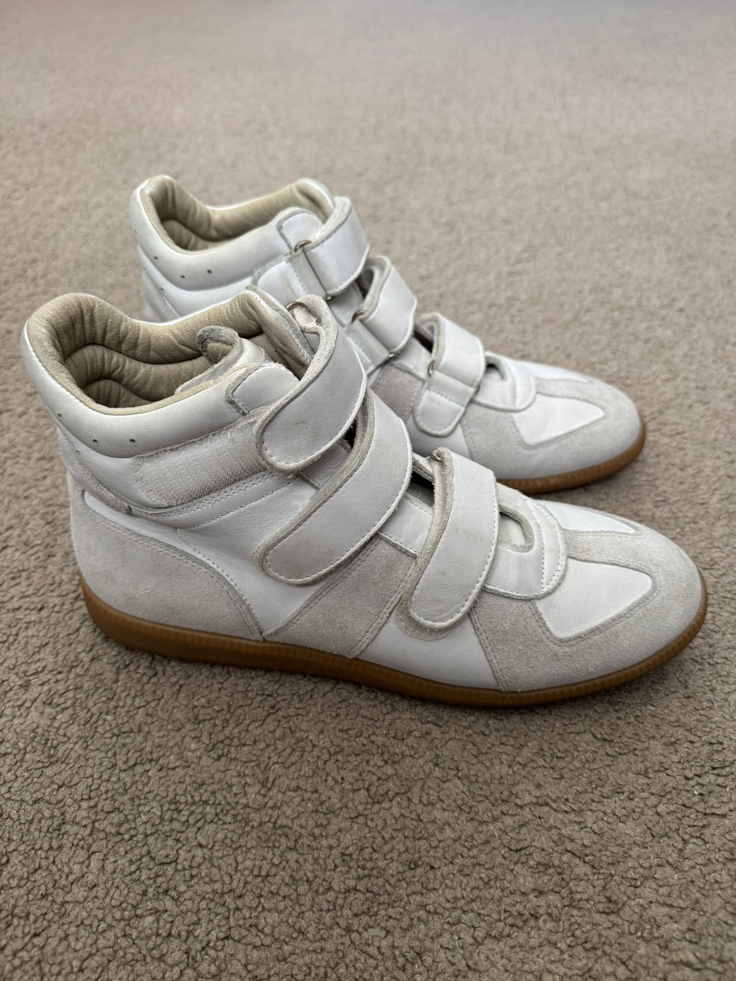 Maison Margiela Replica White/Gum GAT Velcro High Sneakers