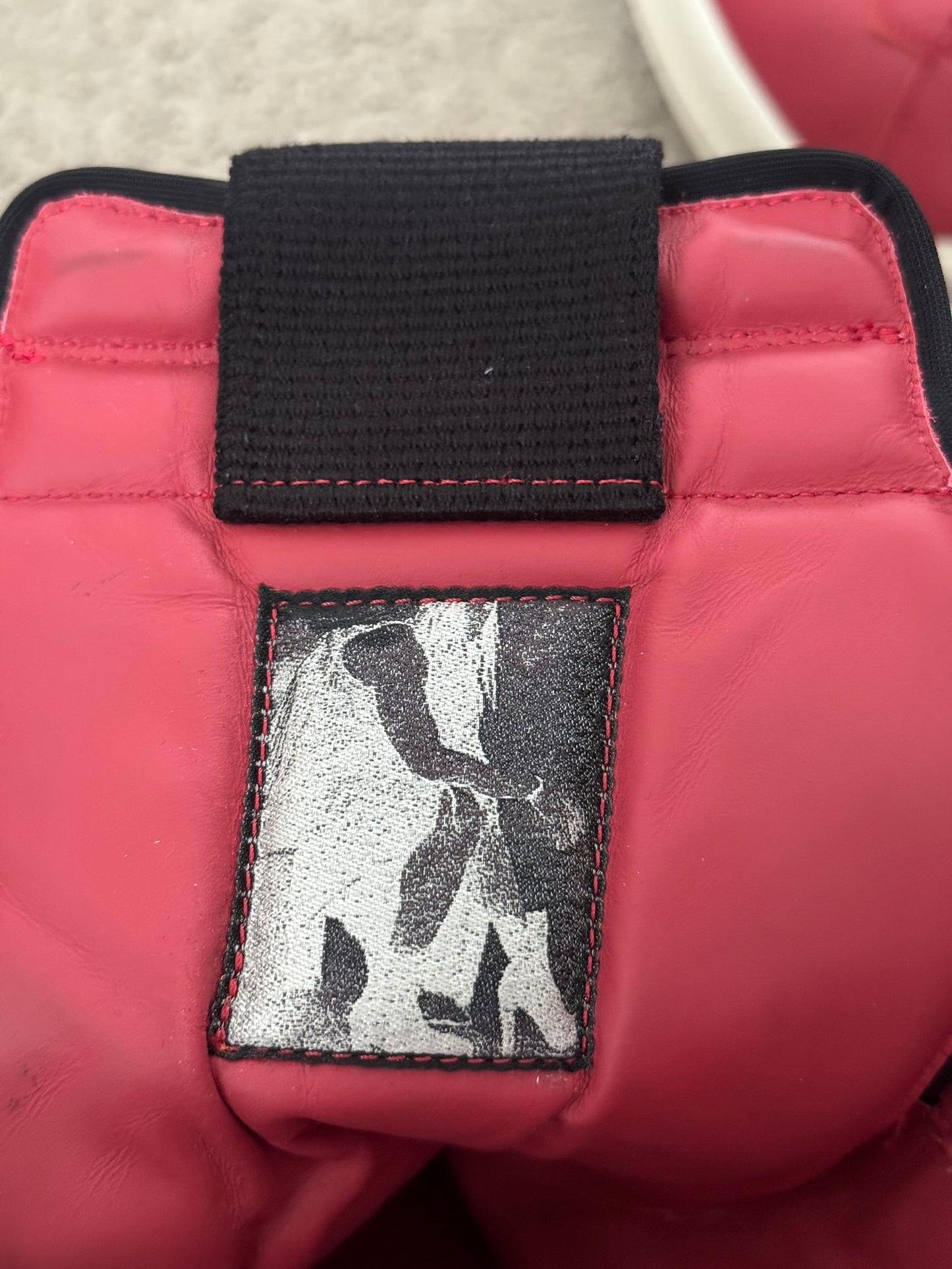 SS22 Rick Owens Mainline Carnelian Red & White Geobasket Sneakers