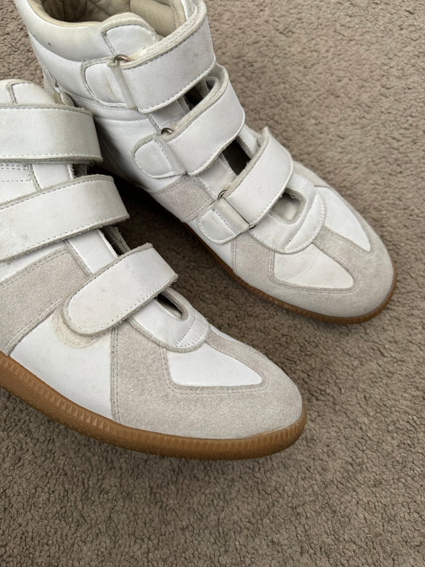 Maison Margiela Replica White/Gum GAT Velcro High Sneakers