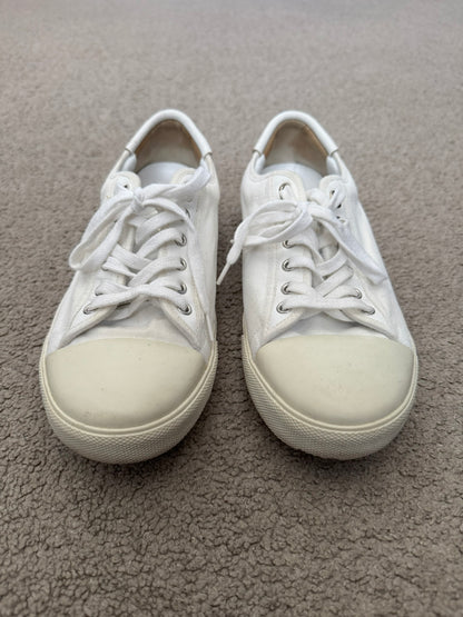 Celine by Hedi Slimane Blank White Low Top Sneakers