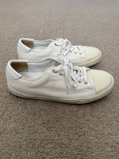 Celine by Hedi Slimane Blank White Low Top Sneakers