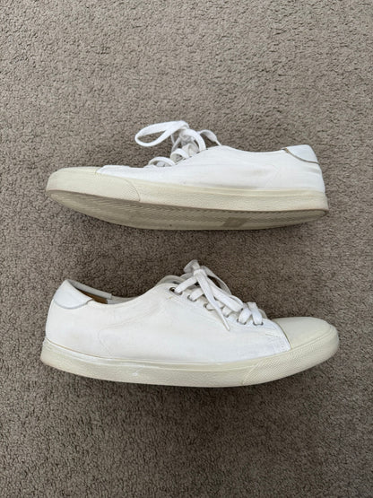 Celine by Hedi Slimane Blank White Low Top Sneakers