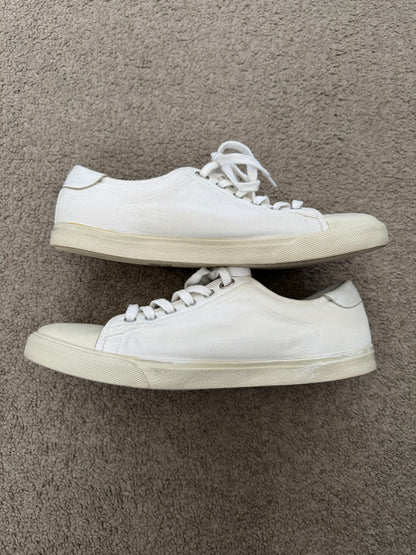 Celine by Hedi Slimane Blank White Low Top Sneakers