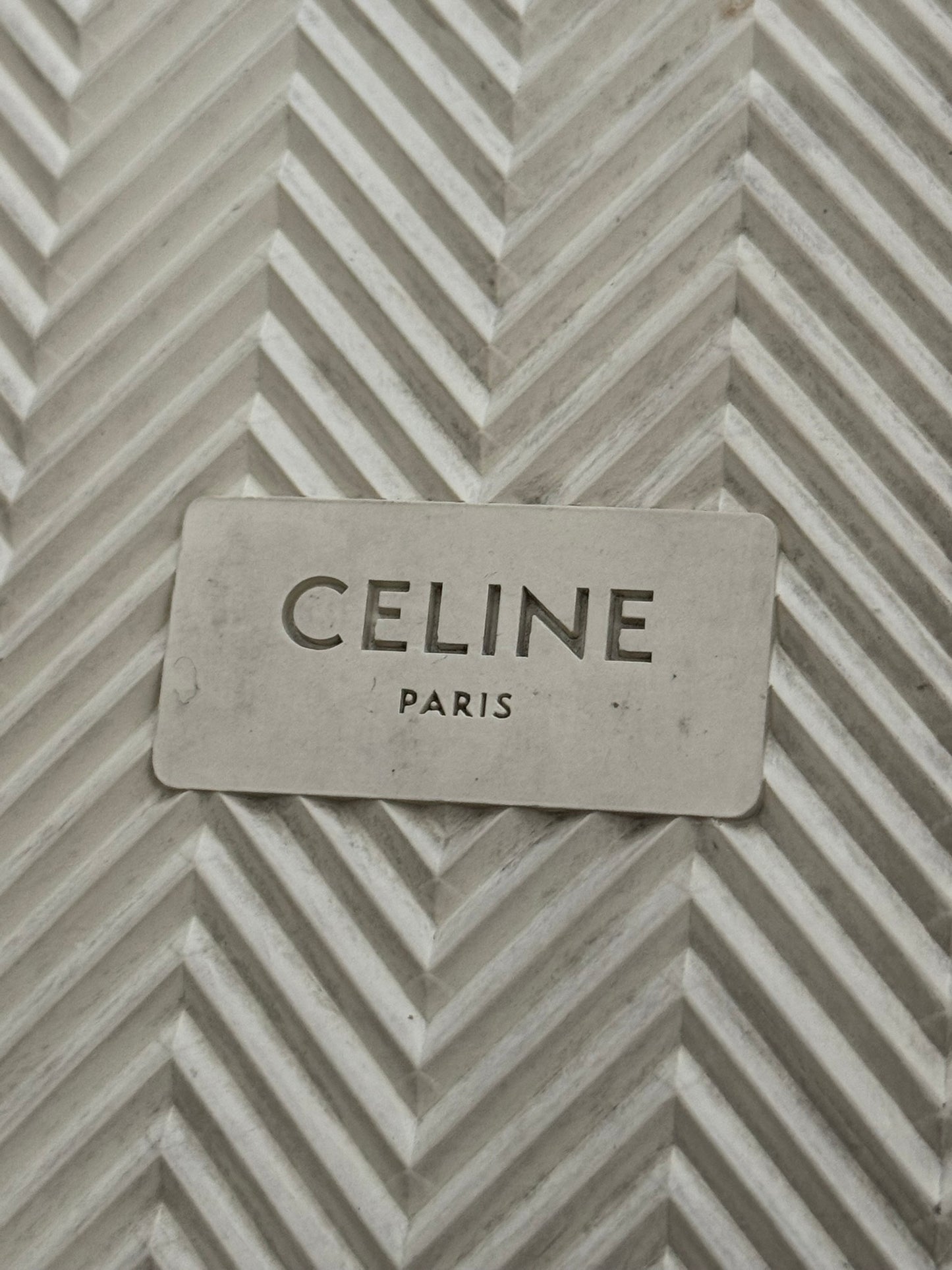 Celine by Hedi Slimane Blank White Low Top Sneakers