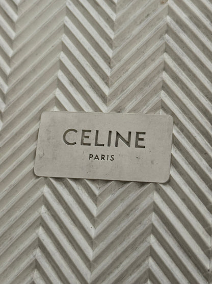 Celine by Hedi Slimane Blank White Low Top Sneakers