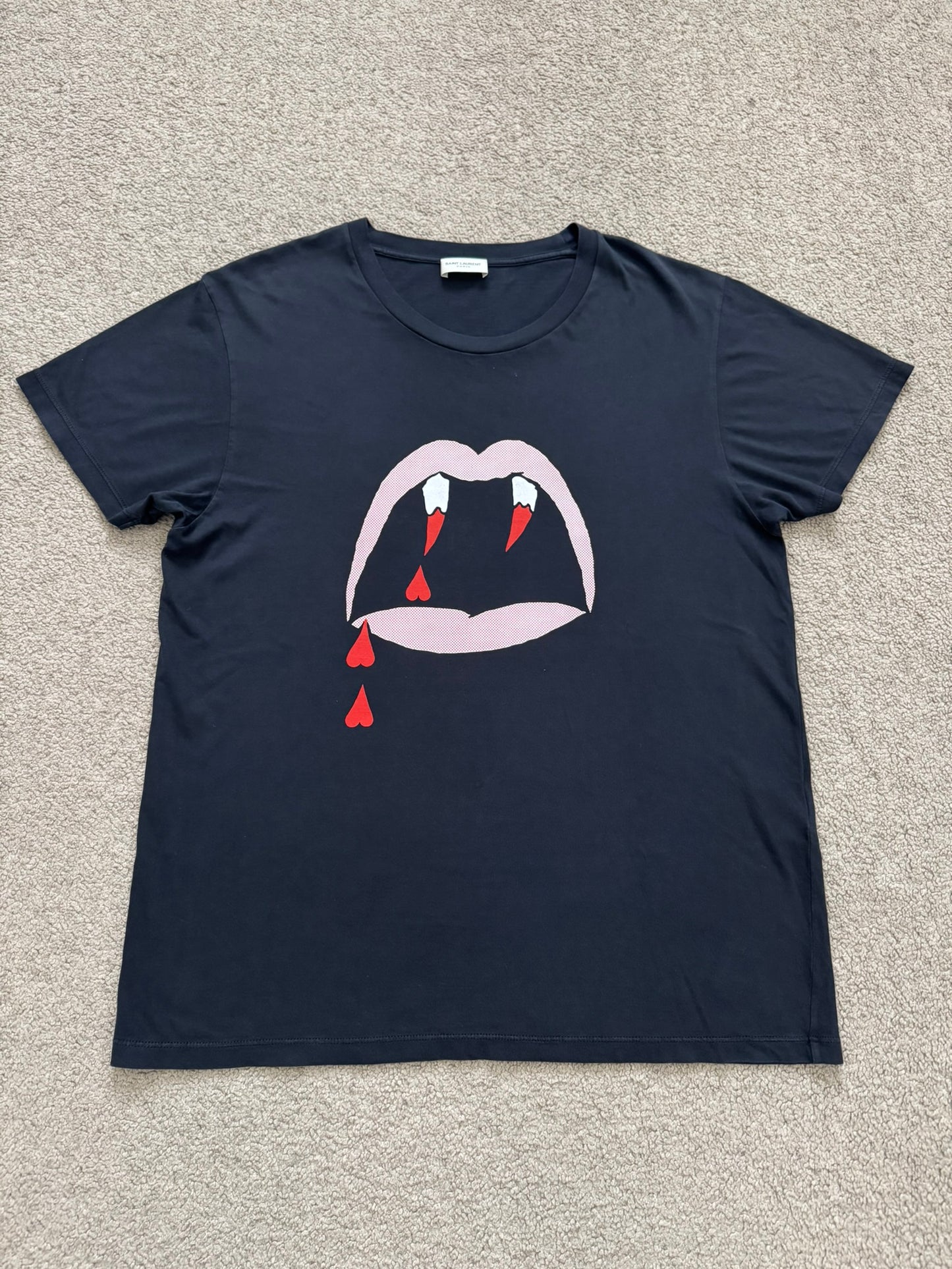 SS16 Saint Laurent by Hedi Slimane Blood Luster Tee T Shirt