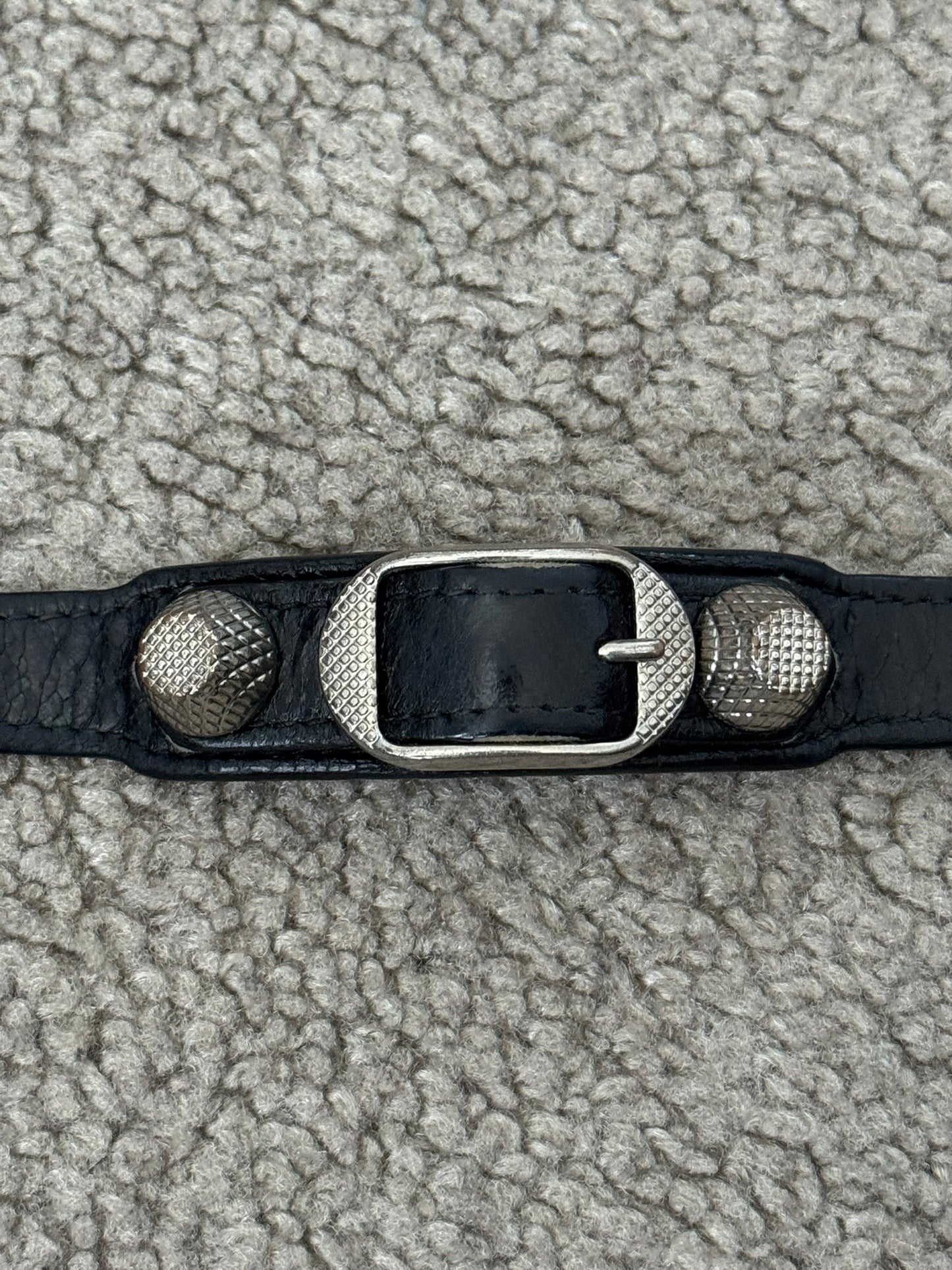 SS13 Balenciaga Arena Leather Studded Wrap Belted Bracelet