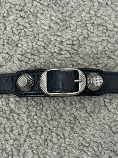 SS13 Balenciaga Arena Leather Studded Wrap Belted Bracelet