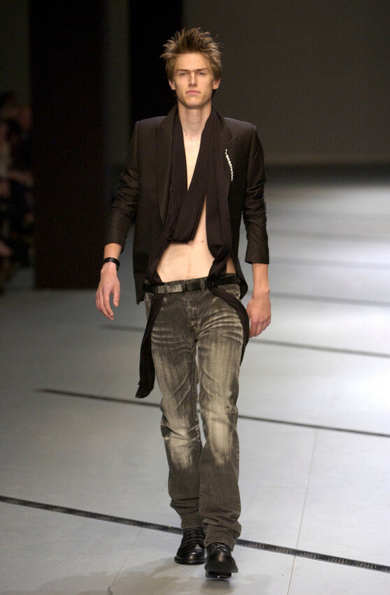 SS03 Dior Homme by Hedi Slimane "Follow Me" MIJ Clawmark Denim Jeans