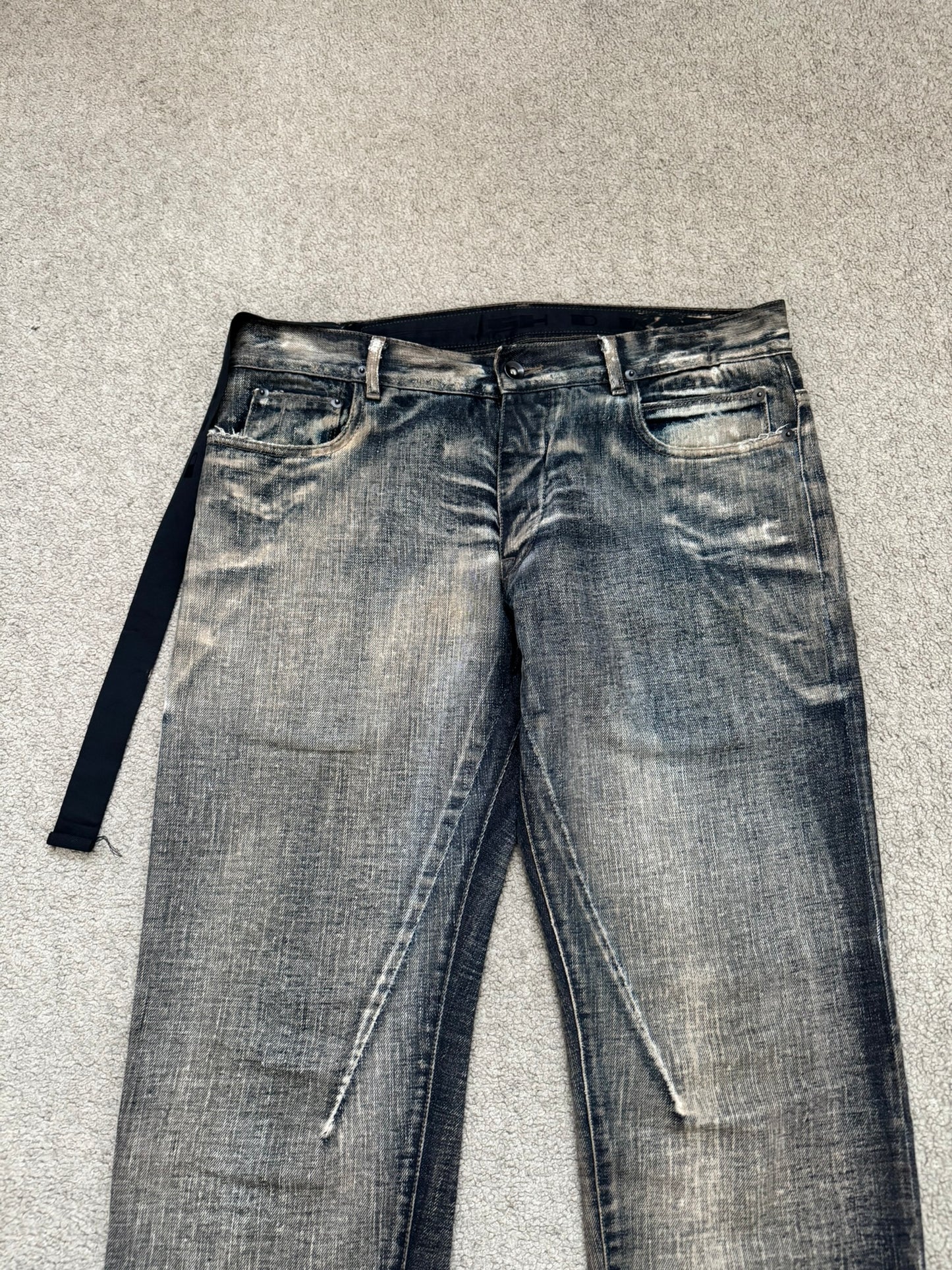 FW11 Rick Owens DRKSHDW "Limo" Dust Detroit Cut Denim Jeans