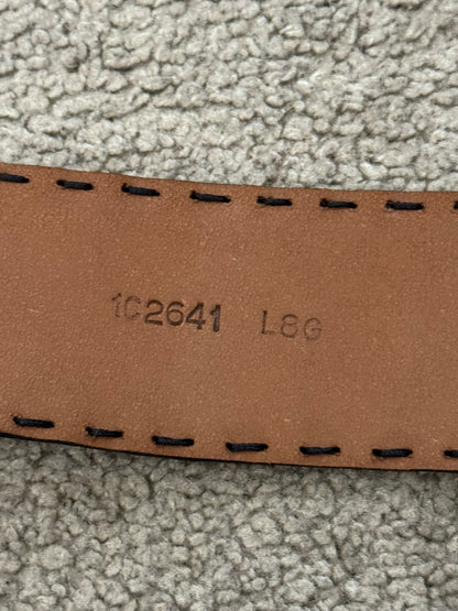 Prada Zebra Print Ponyhair Leather Belt
