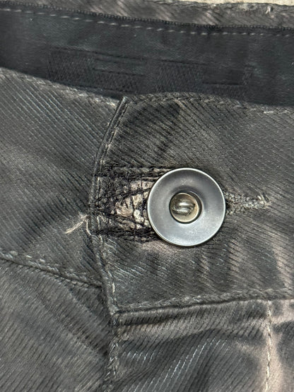 FW11 Rick Owens DRKSHDW "Limo" Overdyed Mud AMC Coated Detroit Jeans