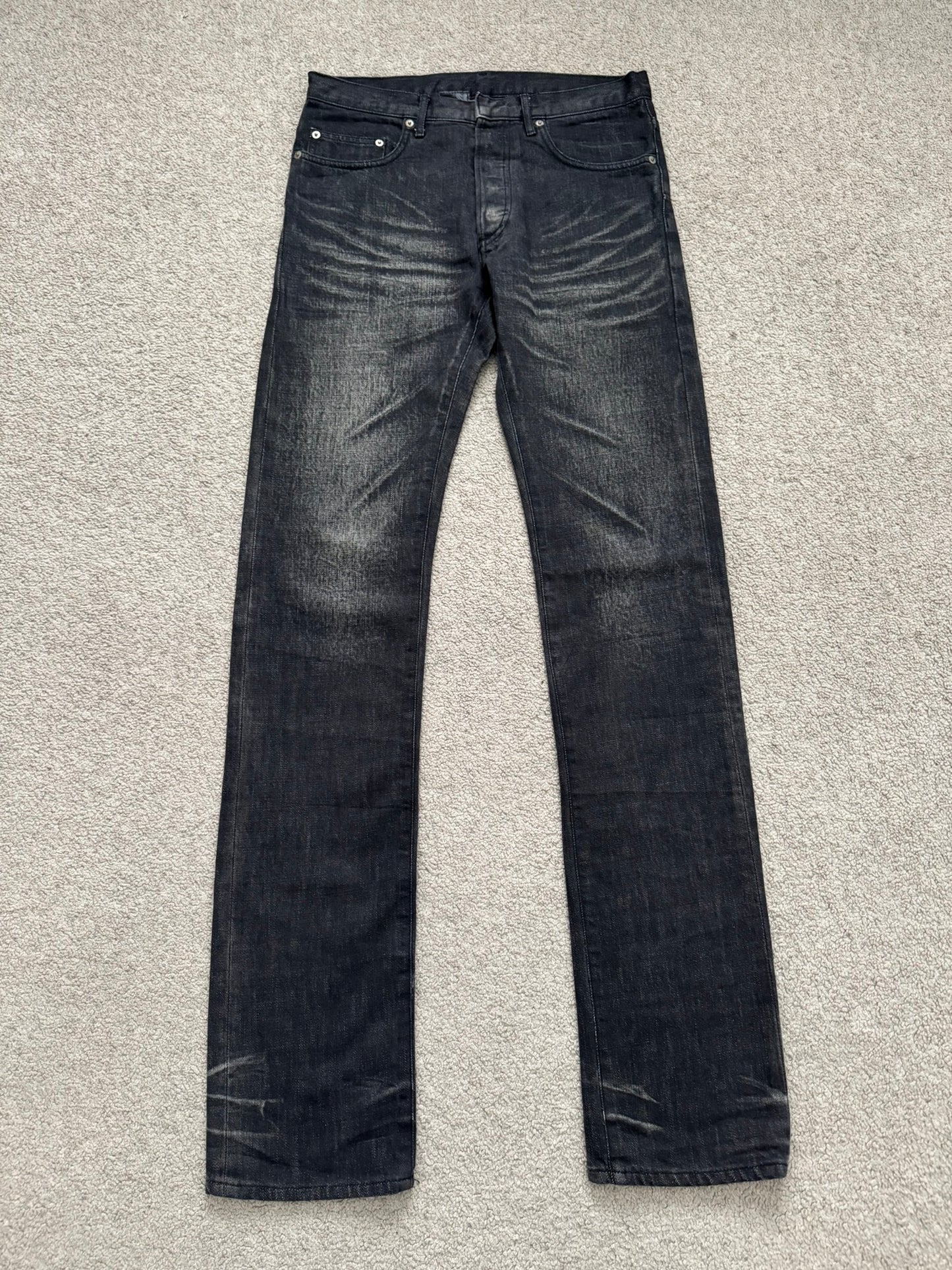 Dior Homme by Hedi Slimane MIJ Black Clawmark Denim Jeans