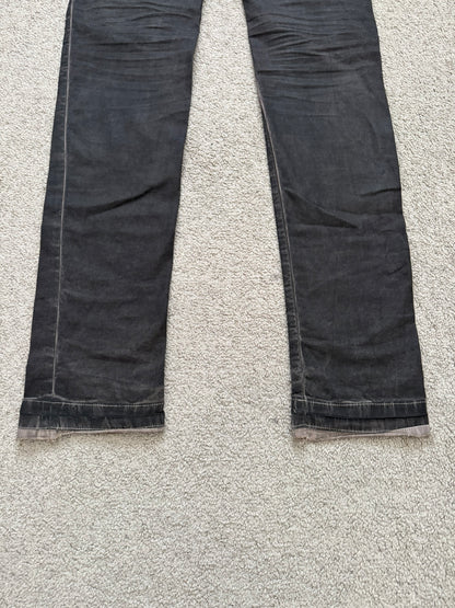 FW11 Rick Owens DRKSHDW "Limo" Overdyed Mud AMC Coated Detroit Jeans