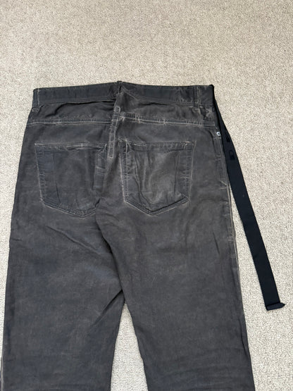 FW11 Rick Owens DRKSHDW "Limo" Overdyed Mud AMC Coated Detroit Jeans
