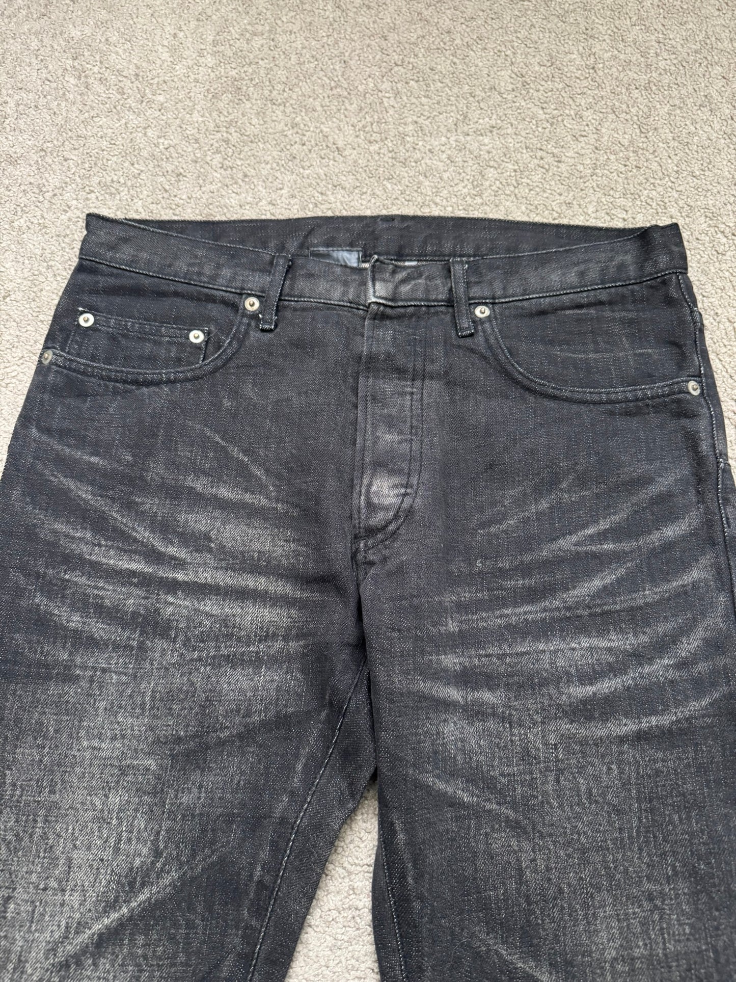 Dior Homme by Hedi Slimane MIJ Black Clawmark Denim Jeans