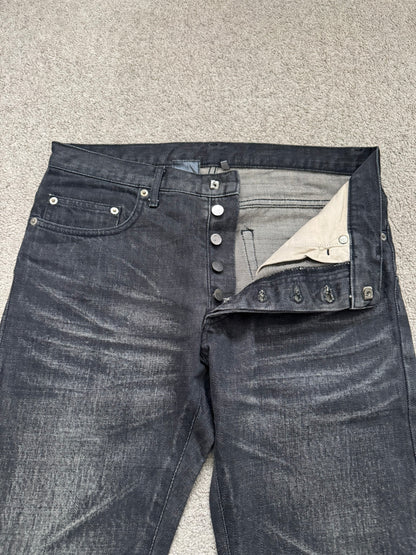 Dior Homme by Hedi Slimane MIJ Black Clawmark Denim Jeans