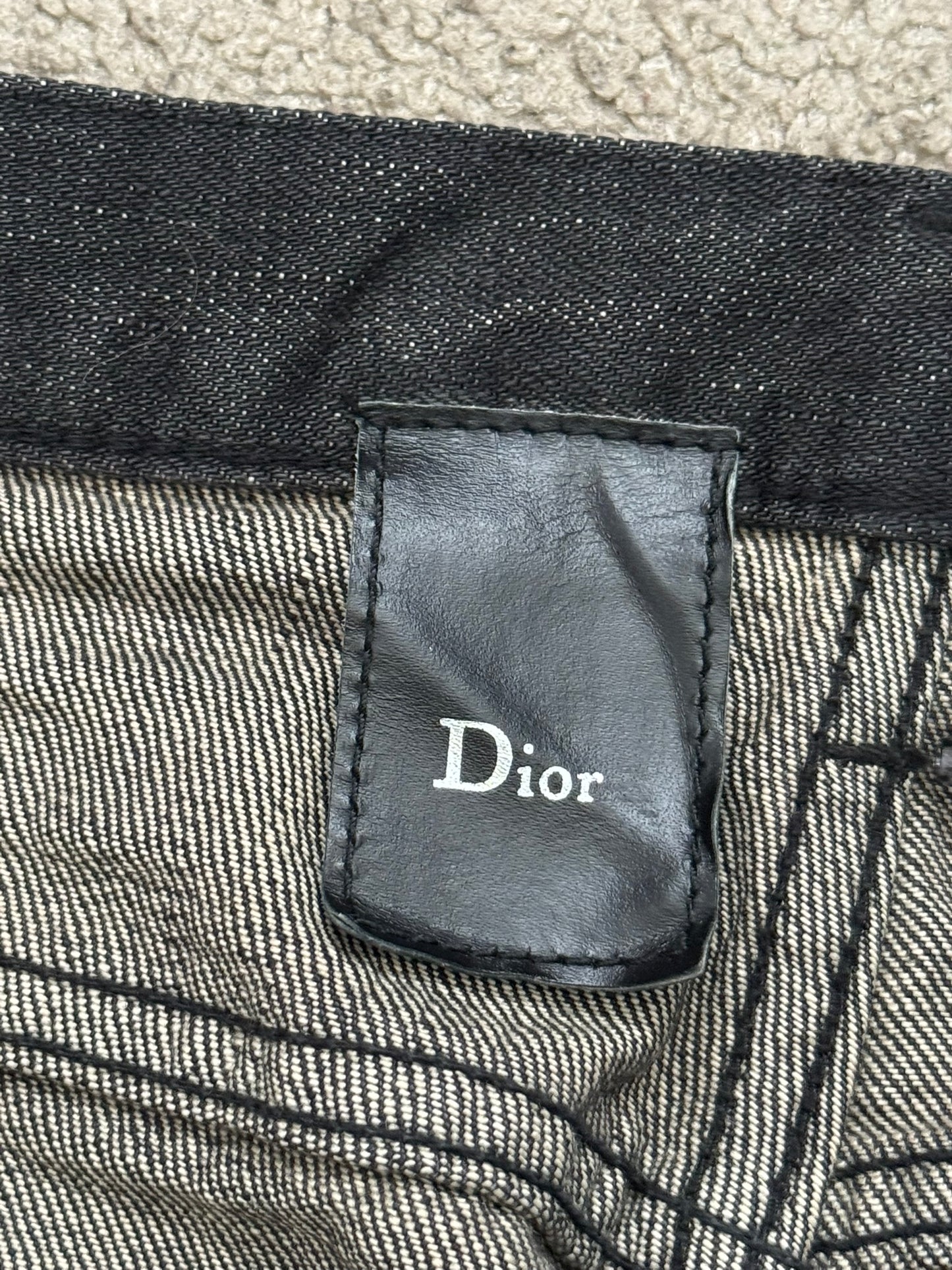 Dior Homme by Hedi Slimane MIJ Black Clawmark Denim Jeans
