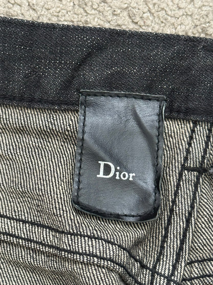 Dior Homme by Hedi Slimane MIJ Black Clawmark Denim Jeans